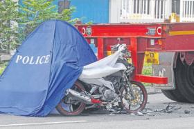 Teenage motorcyclist dies on the spot in this morning&#039;s collision.