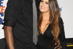 Lamar Odom seen here with wife Khloe Kardashian-Odom at the 19th annual Race to Erase MS Gala in Los Angeles in May. Odom was hospitalized on October 13, 2015, after he was found unresponsive at a Nevada brothel. 