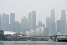 The haze in Singapore in early October, 2015.