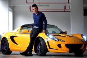 Mr Atwell Tay, 29, received a Lotus supercar from his mother for his birthday recently
