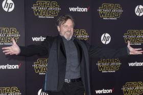 Actor Mark Hamill attends the World Premiere of  Star Wars: The Force Awakens, in Hollywood, California, on December 14, 2015.