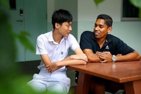 INSPIRATION: Mr Michael Rajanayagam made sure Ryan Wu was protected from the notorious students and he devised simple ways to help the teenager study better.