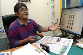 UPSET: Mr A.K.M. Mohsin, editor of Banglar Kantha. 