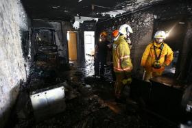 BURNT FLAT: The family was not home when the fire broke out.