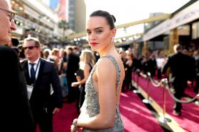British actress Daisy Ridley attends the 88th Annual Academy Awards on Feb 28, 2016