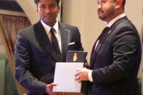 The target has always been the ACL, it is very prestigious. — Johor Crown Prince Tunku Ismail Sultan Ibrahim (above right, enjoying the limelight with Tampines chairman Krishna Ramachandra after receiving The Leader’s Leader award)