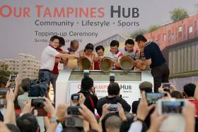 EXPENDITURE: Two projects — Tampines Hub (above) and Wisma Geylang Serai Civic Centre — contributed to a significant increase in PA&#039;s expenditure in 2015, said Labour chief and Deputy Chairman of the PA Chan Chun Sing. 
