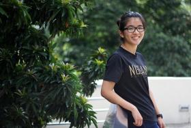 TOP SCORER: Despite being audibly impaired, Miss Teo Zi Lin topped her mass communication course and was also appointed as valedictorian.