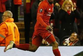 STAR MAN:  Daniel Sturridge was involved in all three goals Liverpool scored against Villarreal yesterday morning (Singapore time).