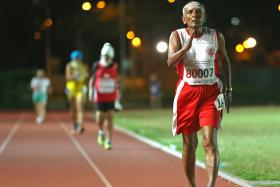 ENDURANCE PERSONIFIED:  T. D. Rajendran, 80, competed barefoot and won the 5,000m race walk in the men&#039;s 80-84 category at the Asia Masters Athletics Championships.
