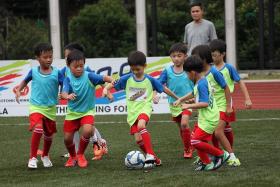 KIDDY KICKABOUT: A total of 60 teams played five seven-a-side games of 10 minutes each.
