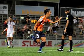 SOARING SWANS: Daichi Ishiyama rescuing Albirex with a late winner in the 3-2 victory over Warriors FC last Friday.