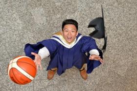 ACHIEVER: Mr Lim Shengyu, 25, managed to balance studies with his passion for basketball.