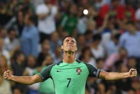 SECOND CHANCE: Cristiano Ronaldo will be leading Portugal into their second European Championship final on Monday morning.