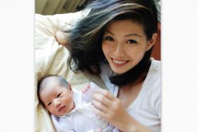 Sandy Chua, the Miss Singapore Universe 2004 pageant winner, is a full-time mother. 