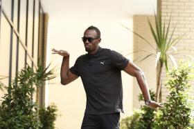 READY TO RACE: Usain Bolt (above) will run his first 200m of the season in London today to test his fitness after injuring his hamstring earlier this month.