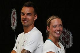 Chris (left) and Gabby Adcock (right).