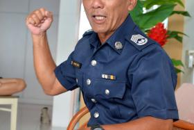 VOLUNTEERS: VSC officers Senior Station Inspector Johnny Boon (above) and Staff Sergeant Mohamad Ariff Said Abdul Kader.