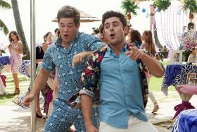 MORE THAN A PRETTY FACE: Zac Efron (above right) with Adam DeVine in Mike And Dave Need Wedding Dates.