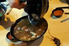 EXTRA MEAT: The rat was allegedly fished out of the eight bowls of soup.
