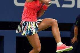 SHOW STOPPER: New world No. 1 Angelique Kerber (above) struts her stuff at the recent US Open.   