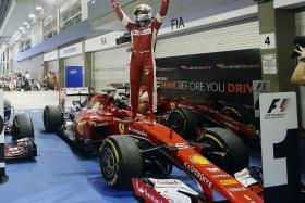 PEDIGREE: Sebastian Vettel (above), Lewis Hamilton and Fernando Alonso will each hope he can continue the streak of only world champions winning the Singapore Grand Prix.