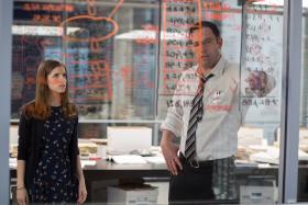 Anna Kendrick (left) and Ben Affleck (right) in The Accountant