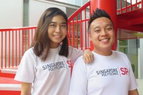 DADP students Nursyairah Shahlihin and Bryan Tan were in SP’s pilot run of the enhanced internship. 