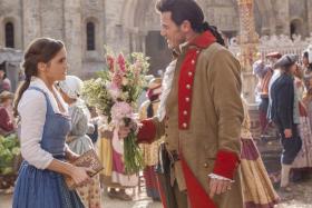 Emma Watson and Luke Evans in Beauty And The Beast.