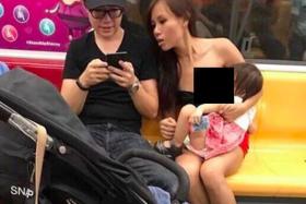 The photo of Ms Cheryl Lee breastfeeding on a train has gone viral since it was posted.