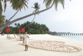 While interning at the Maldivean luxury resort Gili-Lankanfushi, Mr Kirwin Lee had to work barefoot. 