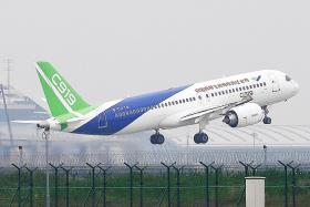 China-made jet takes off in maiden flight