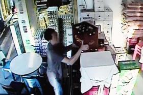 The culprit,  who appears to be in his 30s to 40s, allegedly stole beer from the establishment three times.