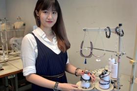 (Above) Ms Sihua Ariel Chen got a degree in fashion jewellery at the London College of Fashion. 
