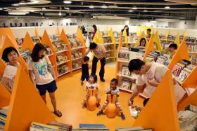 The revamped Bukit Panjang Public Library, which underwent a 10-month renovation and reopened yesterday, has nearly doubled its floor space to 2,300 sq m. It is divided into two wings for younger and older visitors.