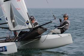 Sailors Justin Liu and Denise Lim are gunning for a spot in the Nacra 17 event at the Tokyo Olympics.
