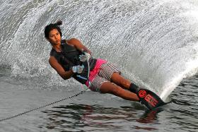 Waterskiers Christian and Leong out to retain golds