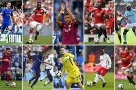 Top 10 biggest deals in the Premier League; (top row L-R) Alvaro Morata who joined Chelsea from Real Madrid, Alexandre Lacazette who joined Arsenal from Lyon, Kyle Walker who joined Manchester City from Tottenham Hotspur, Romelu Lukaku who joined Manchester United from Everton, Benjamin Mendy who joined Manchester City from Monaco (bottom row L-R) Bernardo Silva who joined Manchester City from Monaco, Tiemoue Bakayoko who joined Chelsea from Monaco, Ederson who joined Manchester City from Benfica, Naby Keita who joined Liverpool from RB Leipzig and Nemanja Matic who joined Manchester United from Chelsea.