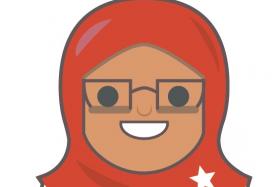 Twitter emoji of Madam Halimah Yacob.