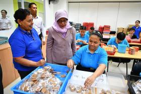 President Halimah visits special needs centre for adults