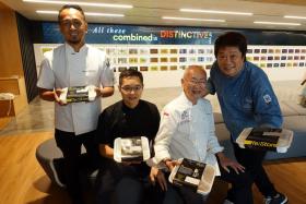 (From left) Chefs Sau Del Rosario, Malcolm Lee, William Wongso and KF Seetoh at OUE Re:Store.