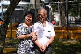 Madam Lee Hui Theng’s quick thinking helped her husband, Mr Lim Huah Yong, survive a stroke in 2015. 