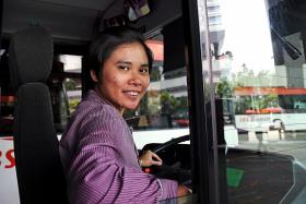 Bus captain comforts agitated passenger