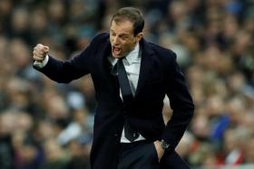 Juventus coach Massimiliano Allegri will be plotting tactics for next week's Champions League quarter-final, first leg with Real Madrid.