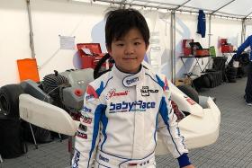 Young racer Christian in the footsteps of Schooling