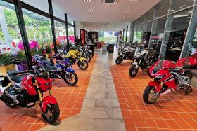 Ride into the new Honda motorcycle showroom at Alexandra