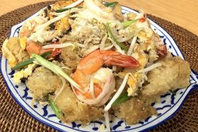 Thai-style fried fish maw