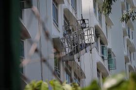 Rescuers force entry into flat to save worker