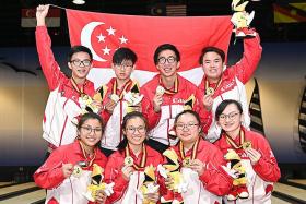 Singapore’s young bowlers stage comeback to win gold at Asian meet
