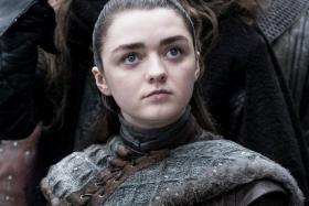 Actress Maisie Williams plays Arya Stark (above) in Game Of Thrones.  